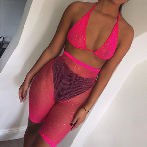 Crop Top High Waist Skinny