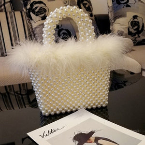 Pearls & Fur Handbag