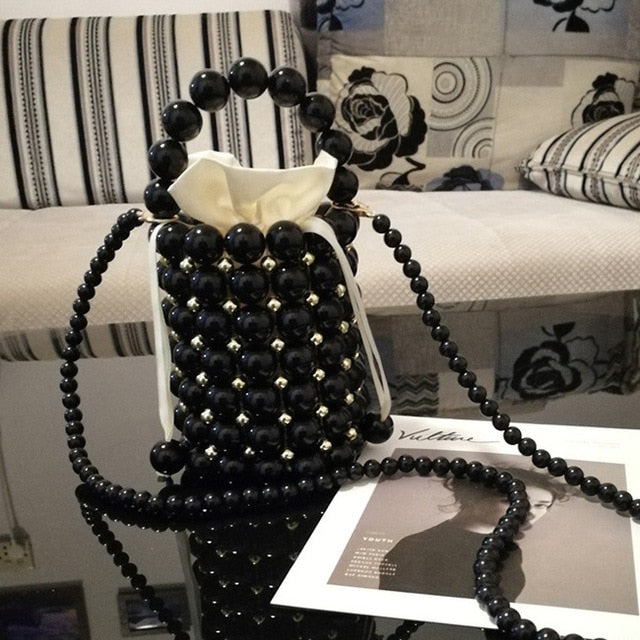 Pearl Bucket Handbag