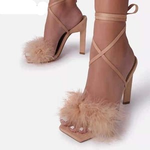 Heel Lace-up Dress