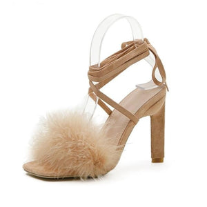 Heel Lace-up Dress